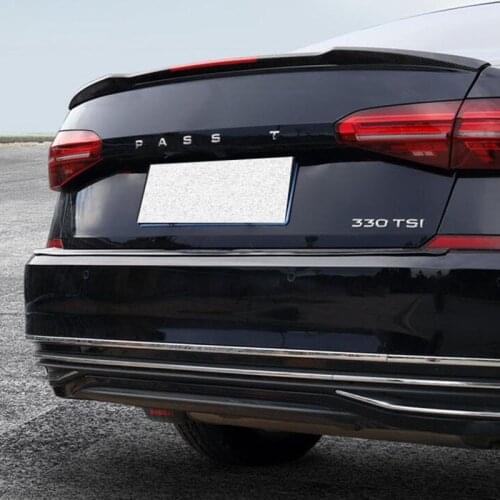 CEYUSOT FOR Rear Spoiler Wing NEW VW Passat 2019 20 21 ABS Material Car Trunk Black Tail FIN Refit Accessories Body Kit M4 STYLE