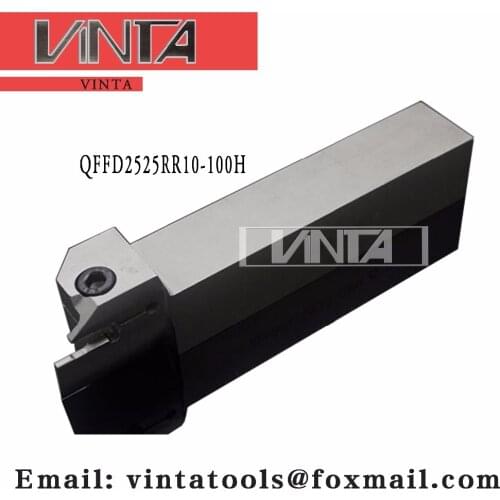 Free shipping QFFD2525R10-100H cnc cutting tools Surface Grooving tool holder matched inserts ZTFD0303-MG with good quality