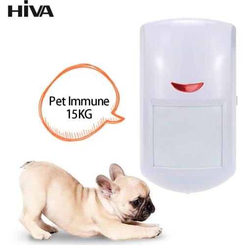 Pet-Immune PIR Motion Detector Wireless 433MHz EV1527 Mini Infrared Motion Sensor for PG-107 103 105 106 Home Alarm System