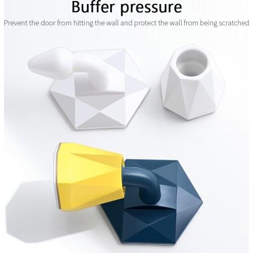 Mute Non-punch Door Stopper Touch Toilet Wall Absorption Protector Door Plug Anti-bump Practical Door Holder Gate Resistance