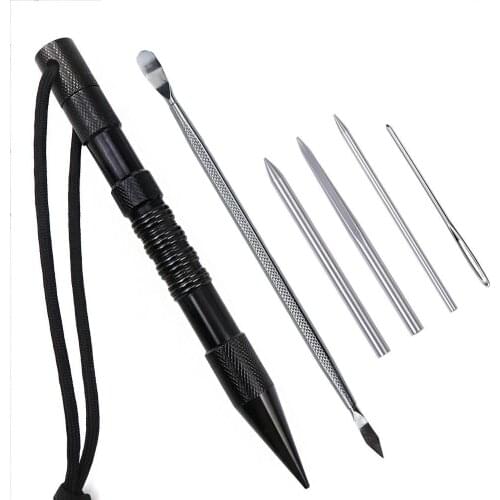 12inch DIY Leather Work Paracord FID Wristband Bracelet Maker Paracord Weaving Rope Bracelet Knitting Needle Marlin Spike Set