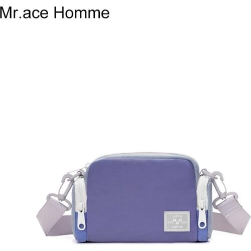 Mah Brand Blue Small Shoulder Bag Women Mini Waterproof Mobil Phone Messenger Crossbody Bag For Girl Travel