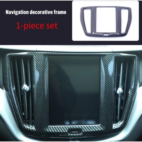 For Volvo XC60 2010-2018 carbon fiber Navigation decorative frame 1pc