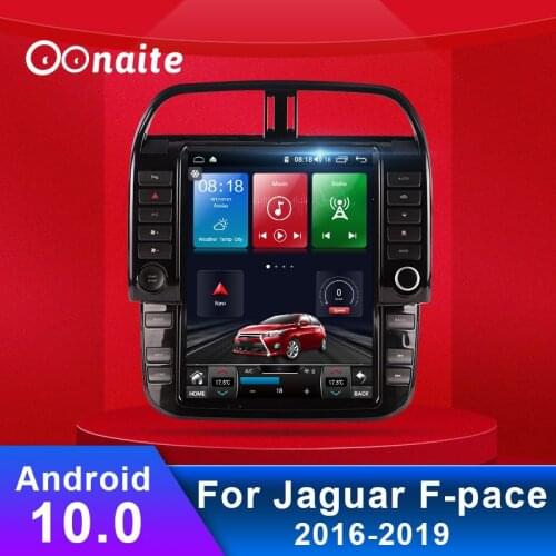 For Jaguar F-pace 2016-2019 Car GPS Navigator Android 10 Map Sat NavCar Navigation FM Radio Player Automotive Multimedia MP4