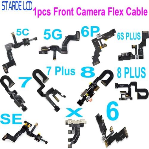 1pcs Front Camera Flex Cable for iPhone 5 5s 6 8 Plus 5.5'' 8G 8Plus Facing Small Cam Light Promixity Sensor Replacement Parts
