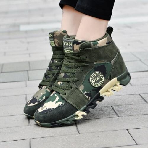 New Design Women Running Shoes High Top Outdoor Sport Shoes Female Comfortable Platform Footwear Training Sneakers Basket Femme