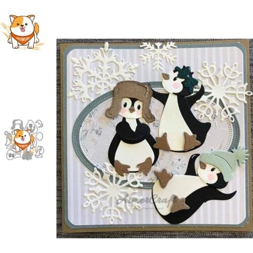 Penguin Animal Metal Cutting Dies Scrapbooking Stencil DIY Decorative Embossing Craft Die Cuts Card Making New Dies For 2019