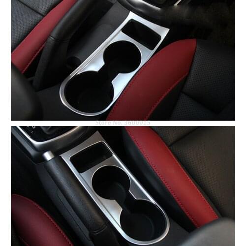 For Kia Rio 4 X-line 2018 2019 Carbon Fiber Cup Holder Cover Molding Trim Decoration Interior Accessories Car Styling Parts