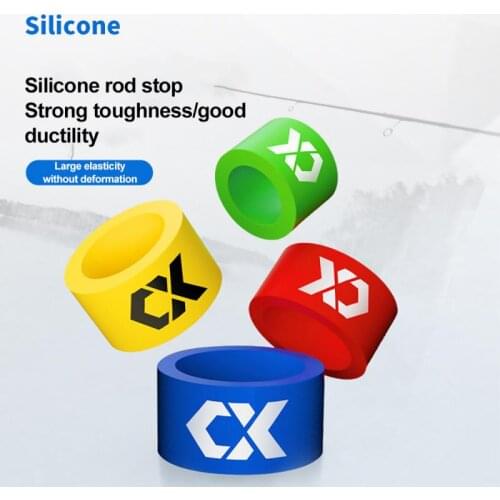 New Luminous Silicone Rod Stop Ring Fishing Rod Anti-skid Ring Fishing Rod Fishing Rod Finger Ring Fishing Gear