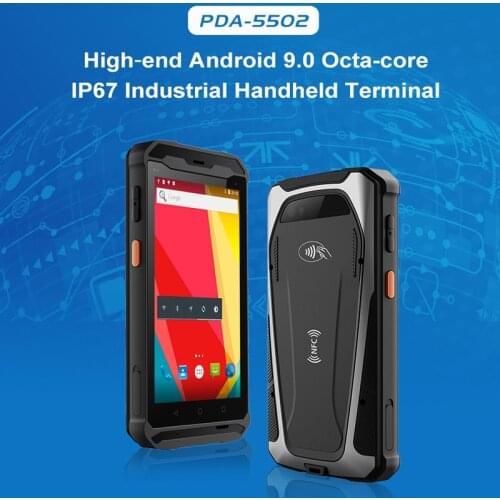 High configuration IP67 Android 9.0 Rugged handheld Android barcode QR code scanner PDA