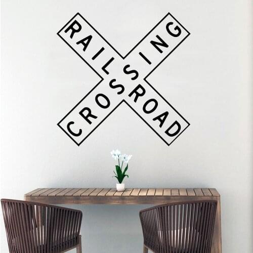 Romantic crossing rail road Modern Vinyl Wall Sticker For Kids Rooms Decoration Wall Art Decal naklejki