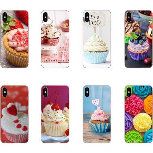 For Xiaomi Mi note 9 10 mi10 mi9 mi8 pro lite SE Mi A1 A2 A3 CC9 CC9E 9T Silicone Phone Covers Cute Chocolate Cupcakes