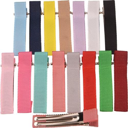 30PCS Ribbed band Hairclip 4.5cm Hairbows Chic Hair Accessories Fashion Hair Barrette Hair snap clip DIY Clip Headwear Accessory