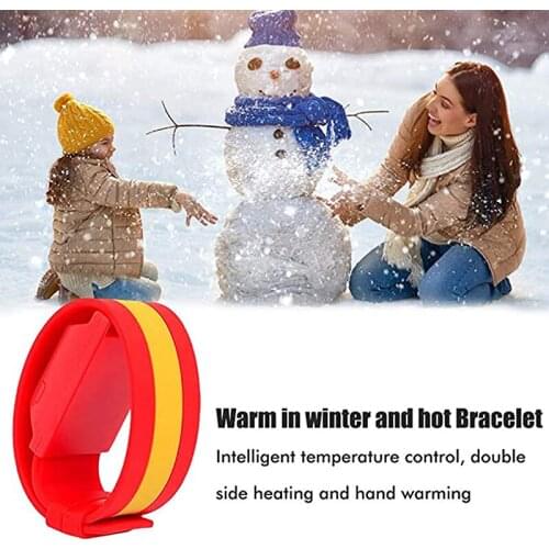 Winter USB Smart Self-Warming Bracelet Wrist Pad Belt Pain Relief Heating Soft Bracelet Health Care Hand Warmer Heating Bracelet