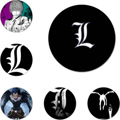 58mm Death Note Ryuk kira Icons Pins Badge Decoration Brooches Metal Badges For Clothes Backpack Decoration