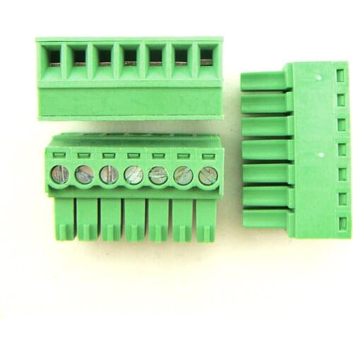 15EDG-3.5-7P 7Pin Plug Screw Terminal Block ROHS connector 3.5mm 10pcs/lot Free shipping