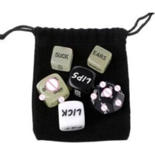 2Pcs Fun Acrylic Dice Love Dice Erotic Dice Love Game Toy Couple Gift