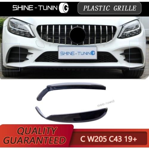 2019+C Class W205 A205 C205 S205 front Bumper Cup Spoiler for C43 7 Sport Package