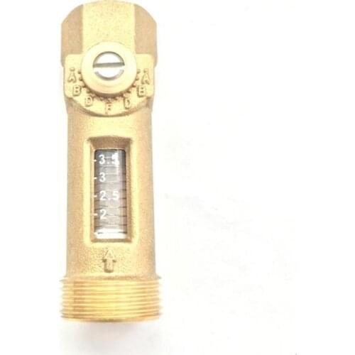 3/4"Male* 1/2" Female Mechanical Flow Meter Reading 1-3.5L/min USC-MS21TB Spring flowmeter Brass Flow reader Balancing Valve