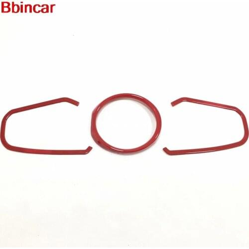 Bbincar For Porsche Cayenne 2018 2019 Interior Accessories Europe Model Car ABS Car Dashboard Meter Cover Trim 3Pcs