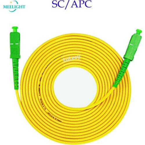 5PCs simplex 3.0mm Optical Fiber Cable SC/APC-3 M Optical Fiber Wire Jumper Wide Use PVC Fasciculation Tail Fiber