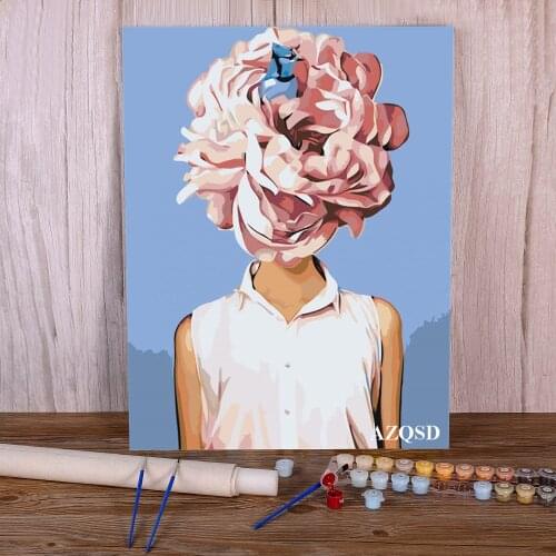 Abstract Beautiful Flower Women Modern Painting Painting Decorative Paintings Handicraft Painting Art