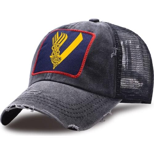 Vikings Mesh Baseball Caps Men Fashion Sports Riding Cap Adjustable Unisex Snapback Hats Outdoor Washed Retro Women Trucker Hat