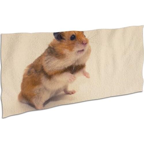Hamster printed spa bathrobe washing clothes quick drying microfiber bath towel sports Bath Towel Gift Yoga towel