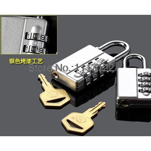 Key to Retrieve Password Lock key to find Combination Lock Gym Door Password Lock with key Silver Color 1 pc