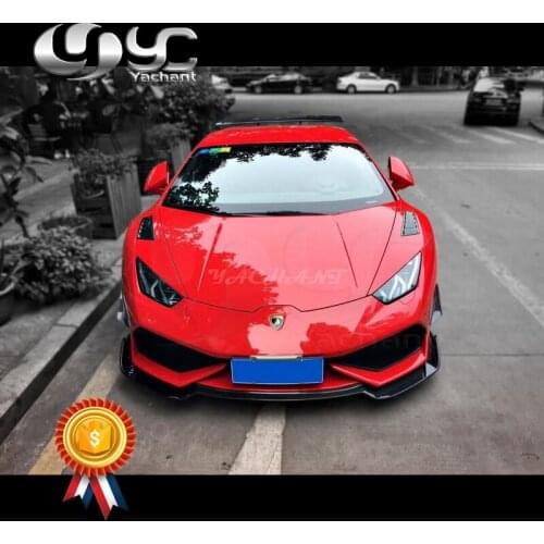 Carbon Fiber Body Kit Fit For 14-16 Huracan LP610-4 Revo RZ Style Body Kit Front Lip Side Skirts Rear Diffuser GT Wing Vents