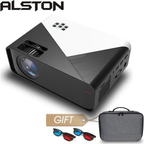 ALSTON W15 HD Mini Projector 3500 Lumens 720P Support 1080P LED Android WiFi Projector Video Home Cinema HDMI VGA AV Movie Game