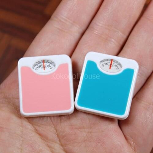 1/12 Mini Weighing Scale Pretend Play Miniature Dollhouse OB11 Doll Furniture Decoration Accessories Toy
