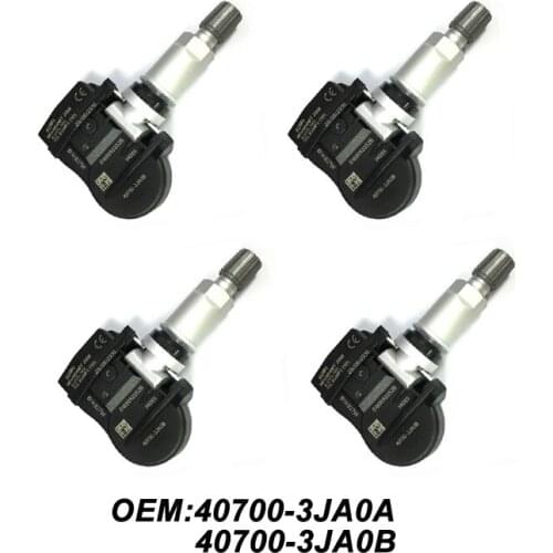 New TPMS Sensor Tire Pressure Monitor Systems 407003JA0A 407003JA0B 4PCS 40700-3JA0A 40700-3JA0B For Nissan Infiniti