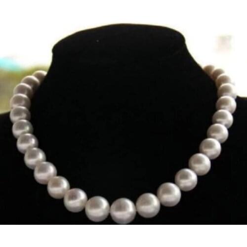 Tahiti Nanhai white pearl necklace, noble jewelry, 10-11mm, 45cm