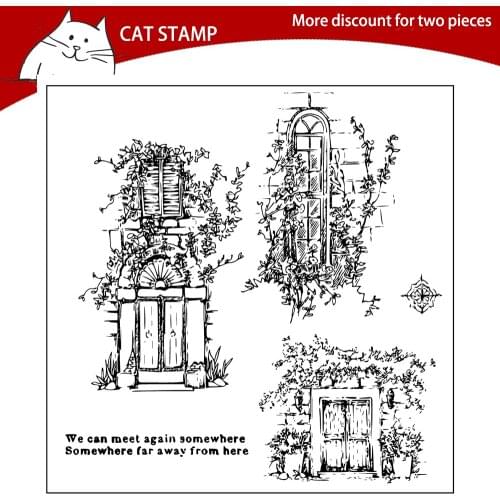 Ivy / Old Windows Clear Stamps For Scrapbooking Card Making Photo Album Silicone Stamp DIY Decorative Crafts