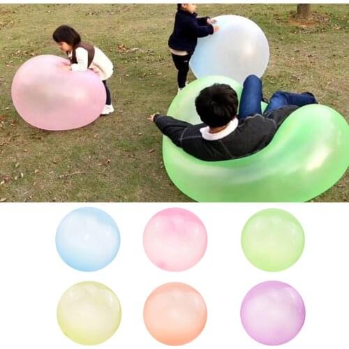 Bubble Balloon Transparent Bounce Inflatable Funny Toy Ball Inflatable Balls for Outdoor Indoor Play, 3 Sizes are Available