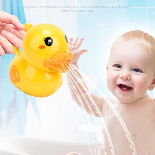 Cute Baby Bath Toy Kids Cute Duck Watering Can Water Spray Sprinkler Bathroom Sprinkling Shower Swimming Water Toys Kids Gift