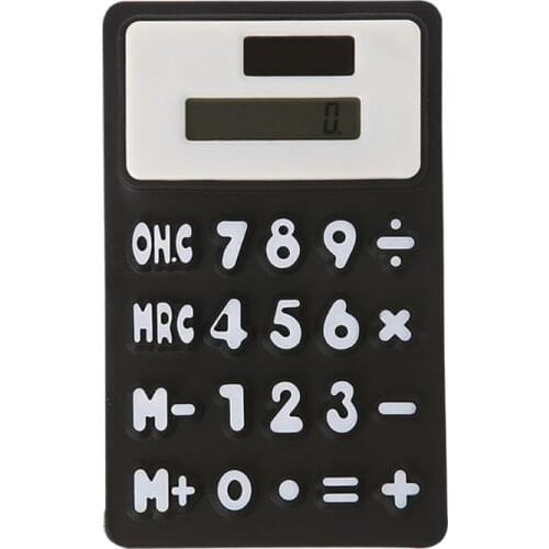 Foldable Soft Silicone Handheld Scientific Solar Calculator For School Office