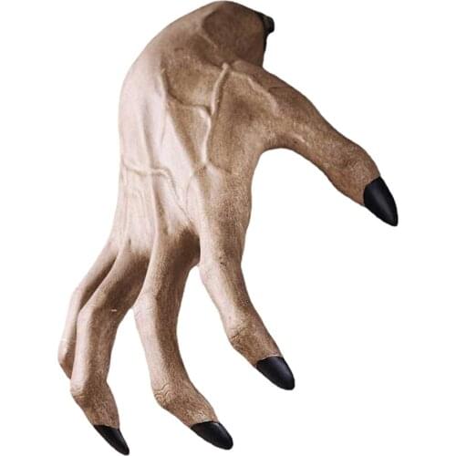 New Witchs Hand Resin Sculpture Wall Devils Talons Statue Decoration Resin Art Horror Claw Home Door Wall Hanging Ornament