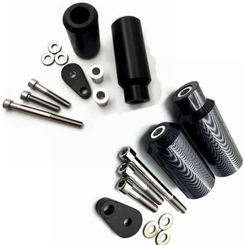 Carbon Fiber Frame Sliders For Kawasaki Ninja ZX6 ZX6R ZX6RR 2005-2006 No-Cut Aftermarket Free Shipping Motorcycle Parts