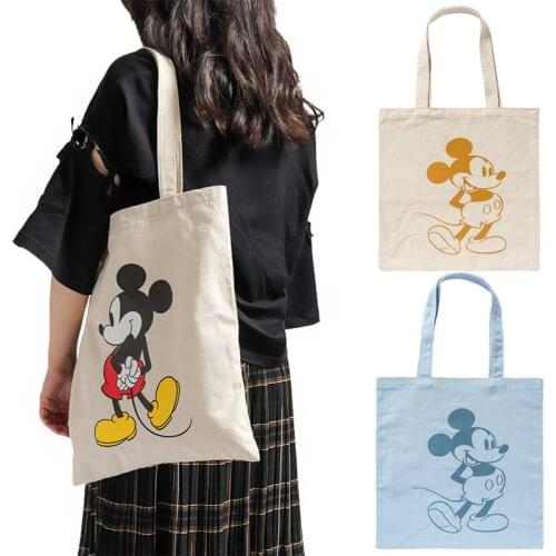 Disney Bags Baby Diaper Bag Mickey Mouse Baby Organizer Canvas Mommy Bag Cartoon Tote Bag for Girls Maternity Bag