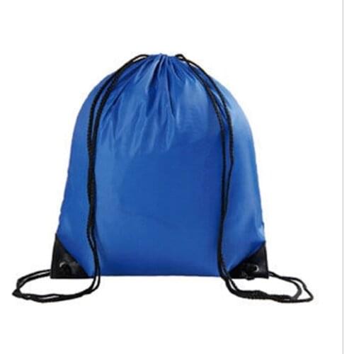 1pc Portable Sports Bag Thicken Drawstring Belt Riding Backpack Gym Drawstring Shoes Bag Clothes Backpacks Waterproof Organizer