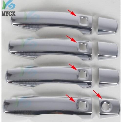 High Quality Gift Auto ABS Chromed Door Handle Cover Trim Car Exteriors accessories For Toyota Land Cruiser 200 LC200 2008-2014