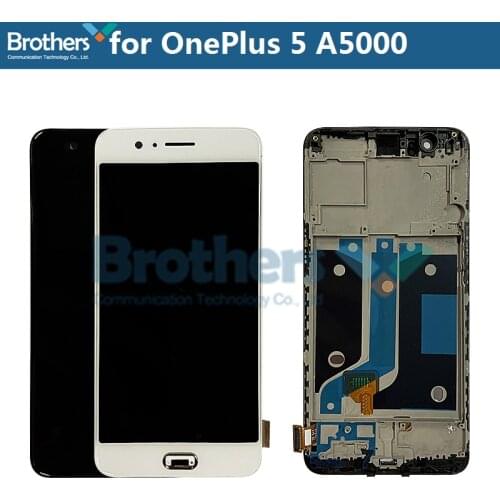 LCD For OnePlus 5 LCD Screen LCD Display for OnePlus 5T A5000 LCD Assembly Touch Screen Digitizer Phone Replacement Test Working
