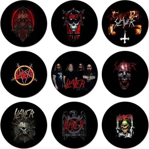 58mm Slayer Heavy Metal Rock Band Amazing Icons Pins Badge Decoration Brooches Metal Badges For Backpack Decoration