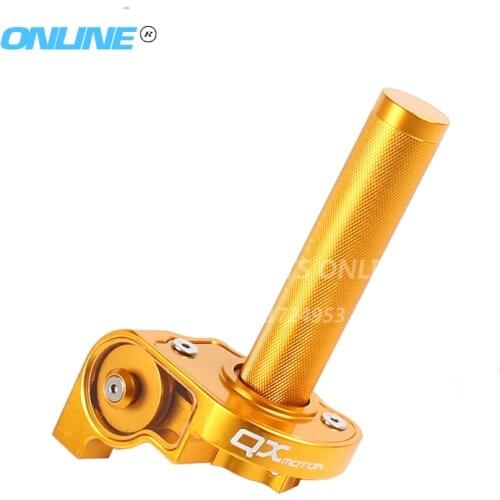 Gold Dirt Pit Bike Motocross CNC Aluminum Alloy Fast throttle Grip 22mm Quick Twister Motorcycle Modified Spare Parts