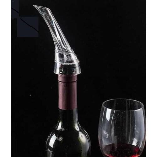 1Pc Portable Wine Decanter Red Wine Aerating Pouring Aerator Pourer Quick Spout Wine Decanter Pump Aerating Tool V8Y0