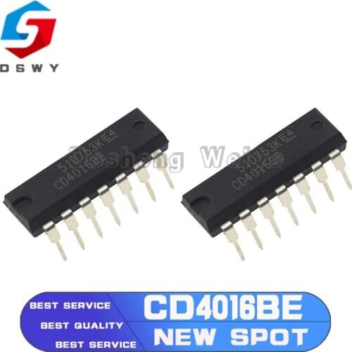 10Pcs CD4016BE CD4016BCN DIP-14 CD4016 DIP14 4016BE DIP
