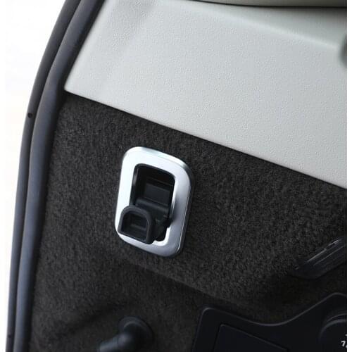 2 Pcs For Land Rover Discovery 5 LR5 2017 Car-styling ABS Chrome Rear Trunk Hook Frame Cover Trim