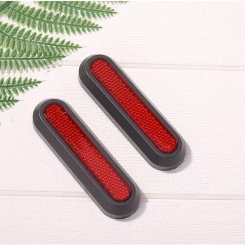 2Pcs Essential Scooter Rear Back Safety Whell Hub Cover Parts Reflective Rear Wheel Hub Cover for Xiaomi Mi Electric Scooter